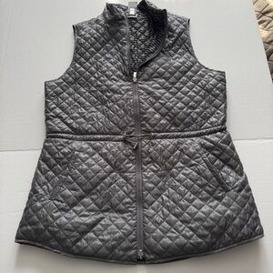 Chico's Charcoal Quilted Women's Vest